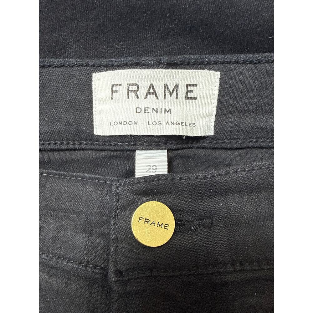 FRAME Le Skinny de Jeanne Womens Size 29 in Film Noir Black - Picture 7 of 9